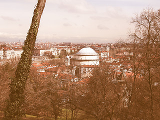 Image showing Turin view vintage