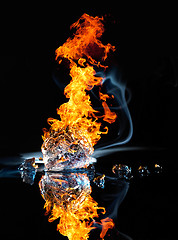 Image showing fire and ice