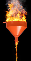 Image showing funnel and fire