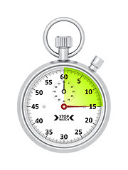 Image showing typical stopwatch 15 seconds