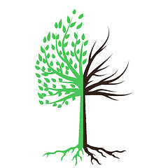 Image showing Tree Silhouette Icon