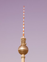 Image showing TV Tower, Berlin vintage