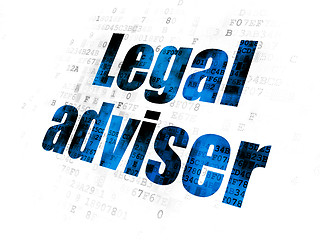 Image showing Law concept: Legal Adviser on Digital background