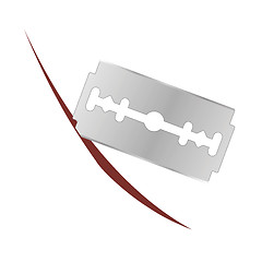 Image showing Metalic Razor Blade