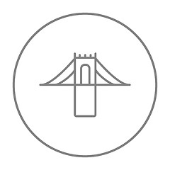 Image showing Bridge line icon.