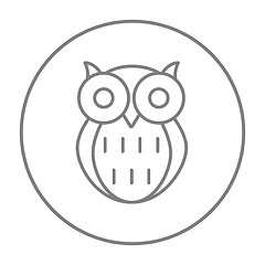 Image showing Owl line icon.