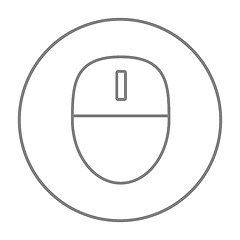 Image showing Computer mouse line icon.