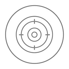 Image showing Target board line icon.