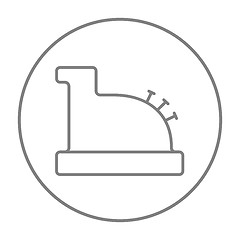 Image showing Cash register machine line icon.