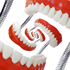 Image showing Droste Denture Model Cutout