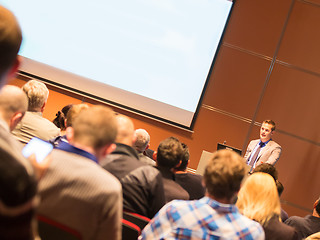 Image showing Speaker at Business Conference and Presentation.