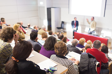 Image showing Speaker at Business Conference and Presentation.