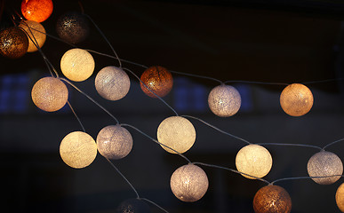 Image showing Luminous christmas garland