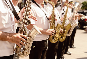 Image showing military band