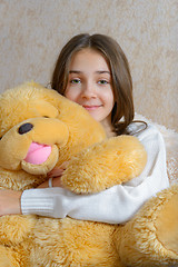 Image showing Girl and toy