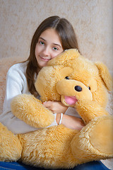 Image showing Girl and toy