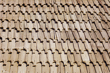 Image showing Wooden Roof Background