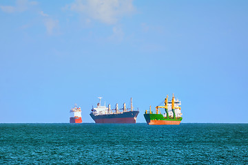 Image showing Cargo Ships in Black Sea