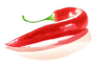 Image showing Fresh Red Hot Chili Pepper.