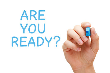 Image showing Are You Ready Blue Marker