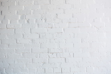 Image showing White brick wall for background