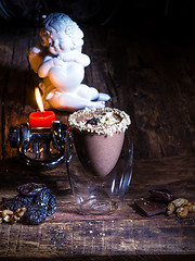 Image showing Cup of cacao with chocolate 