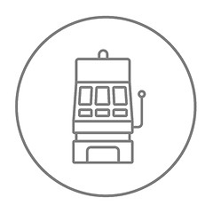 Image showing Slot machine line icon.