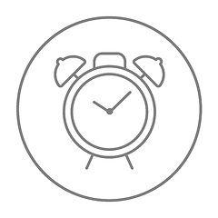 Image showing Alarm clock line icon.