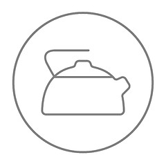 Image showing Kettle line icon.
