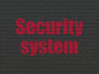 Image showing Safety concept: Security System on wall background