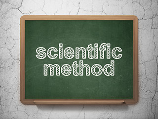 Image showing Science concept: Scientific Method on chalkboard background