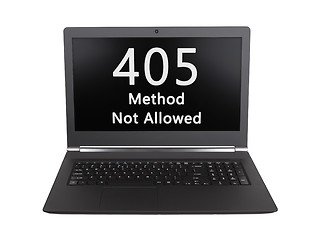 Image showing HTTP Status code - 405, Method Not Allowed