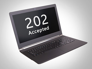 Image showing HTTP Status code - 202, Accepted