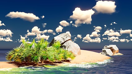 Image showing Beautiful tropical island 