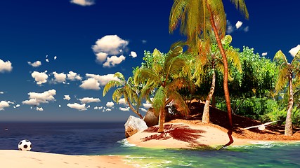 Image showing Beautiful tropical island 