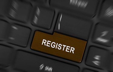 Image showing Laptop button - Register