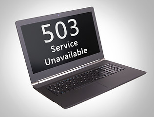 Image showing HTTP Status code - 503, Service Unavailable