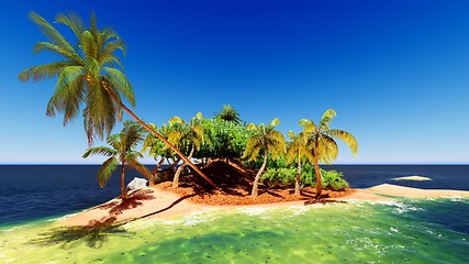 Image showing Beautiful tropical island 