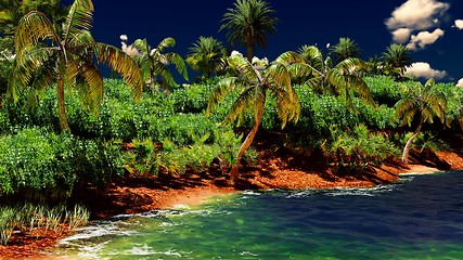 Image showing Beautiful tropical island 