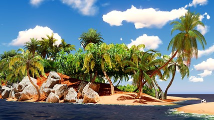 Image showing Beautiful tropical island 