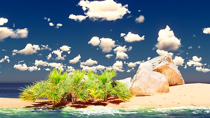 Image showing Beautiful tropical island 