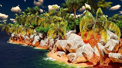 Image showing Beautiful tropical island 