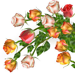 Image showing Celebration background with flowers. EPS 10
