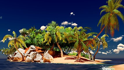 Image showing Beautiful tropical island 