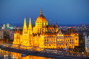 Image showing Parliament building in Budapest, Hungary