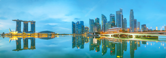 Image showing Marina bay of Singapore