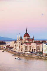 Image showing Parliament building in Budapest, Hungary