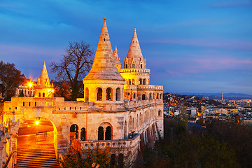 Image showing Fisherman bastion in Budapest, Hungary