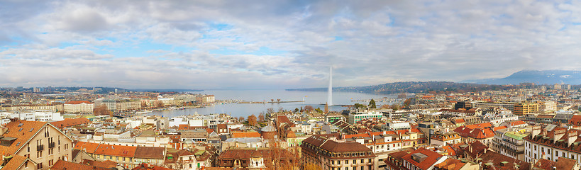 Image showing Aerial view of Geneva, Switzerland 