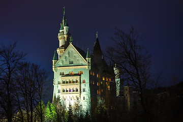 Image showing Neuschwanstein castle in Bavaria, Germany